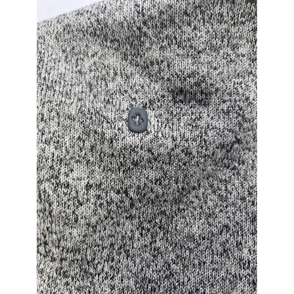 FIGS Fleece Jacket Mens XL Gray Full Zip Heathered OtoSet Embroidered Mock Neck - Picture 6 of 6
